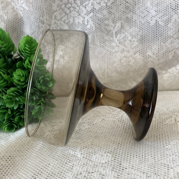 Replacement Vintage Libbey Smokey Brown Champagne, dessert glass - Picture 3 of 4